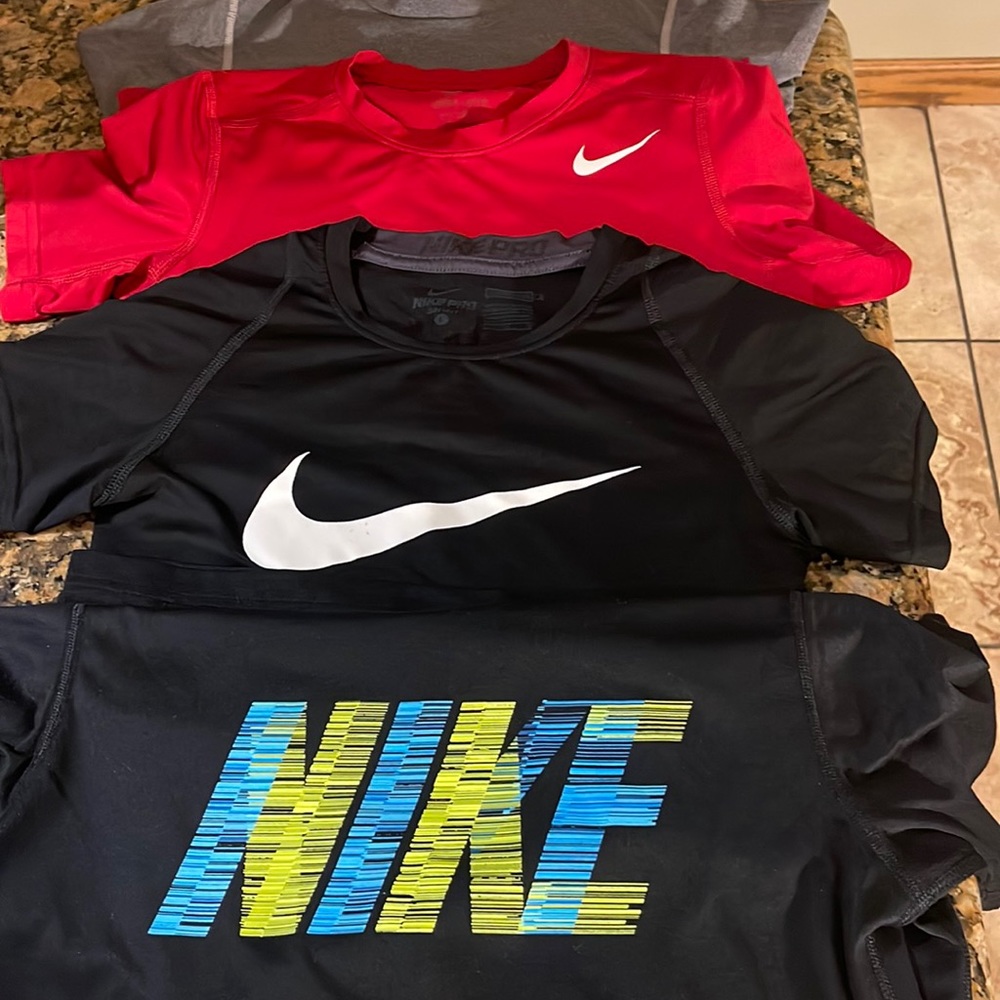 Nike Dri Fit and Compression Shirts Lot
